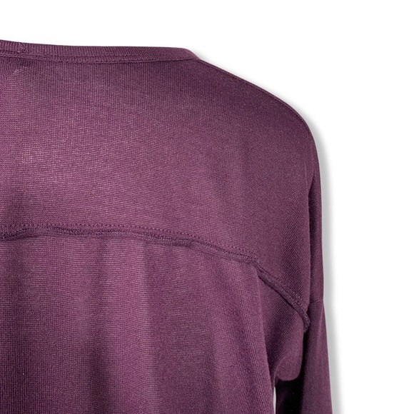 Purple Top, Exposed Seam Detail, Side Slit, Soft Fabric by Forgotten Grace  NWOT - Picture 9 of 15